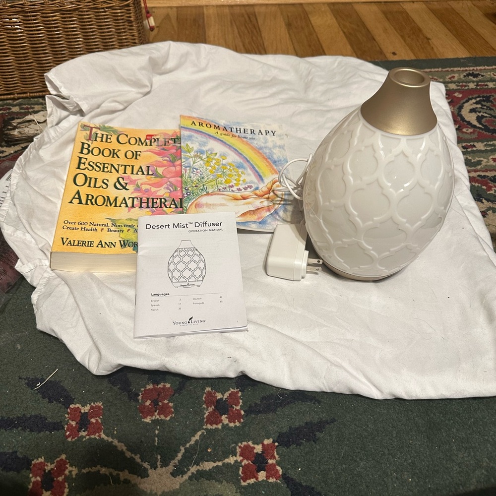 Young Living Cream and Gold Diffuser